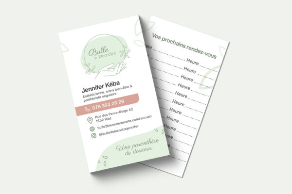Carte de visite Bulle de Bien-être 2026
